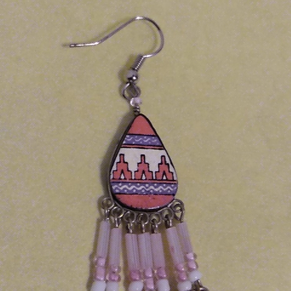 Nwt Boho Pink Earrings - Picture 5 of 6